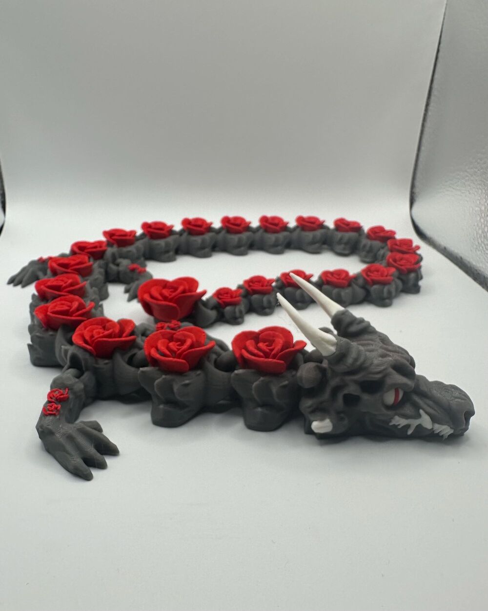3D printed articulated Rose Dragon